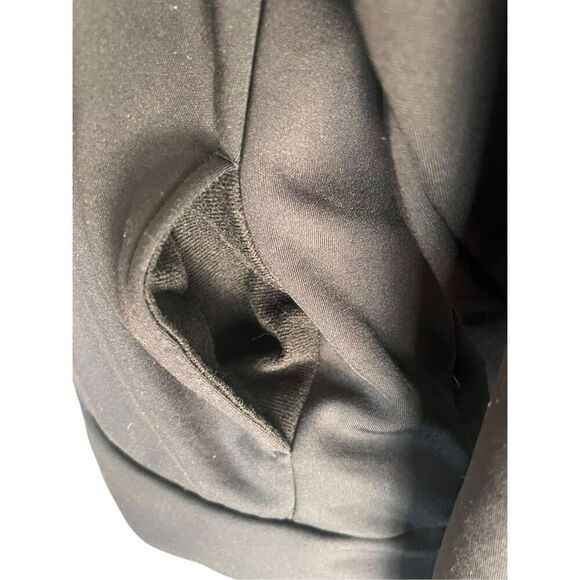 Nike Women’s Small Jacket Fleece 1/4 Zip Pullover Black Swoosh Ribbon On Zipper - Picture 4 of 5